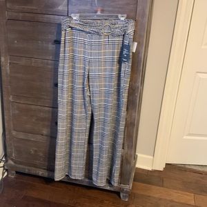 Black and yellow plaid pants